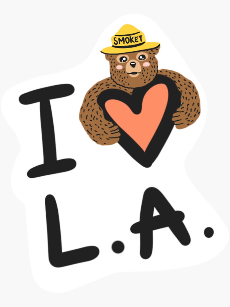 Thumbnail 3 of 3, Sticker, I Heart LA Sticker designed and sold by natalievferrer.