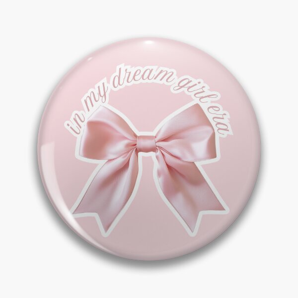 Item preview, In My Dream Girl Era Pink Bow Design Feminine Motivation Moodboard That Girl designed and sold by Annika Shurafa.