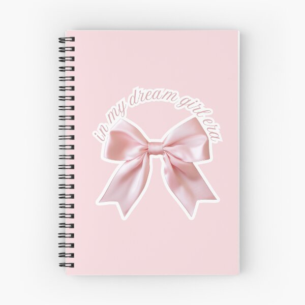 Item preview, In My Dream Girl Era Pink Bow Design Feminine Motivation Moodboard That Girl designed and sold by Annika Shurafa.