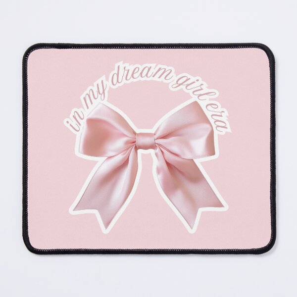 Item preview, In My Dream Girl Era Pink Bow Design Feminine Motivation Moodboard That Girl designed and sold by Annika Shurafa.