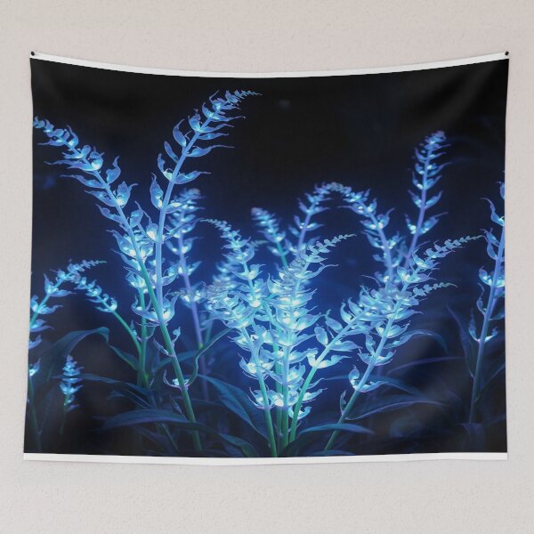 Item preview, A photorealistic rendering of bioluminescent plants in a dark environment designed and sold by Zoa220.