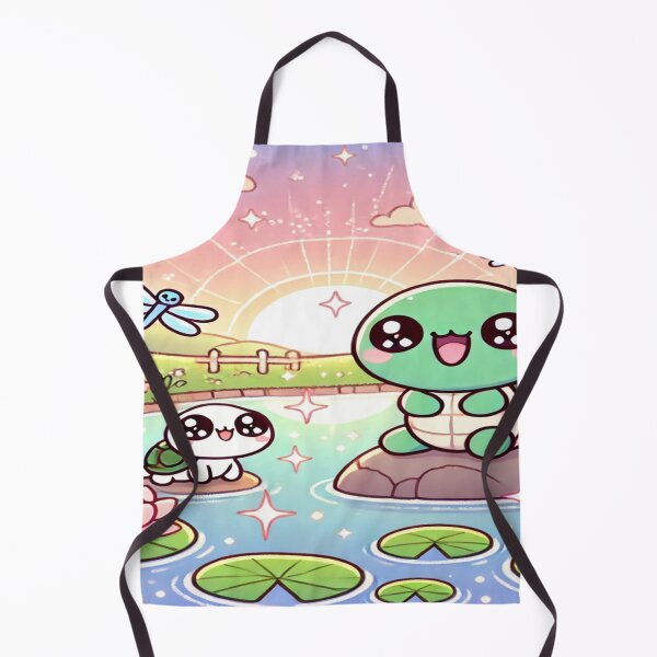 Item preview, Kawaii Pond with Happy Turtle designed and sold by 0Mystica0.