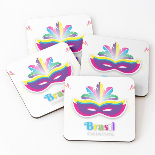 Item preview, the mask of brasil carnival colorful illustration designed and sold by ZieProject.