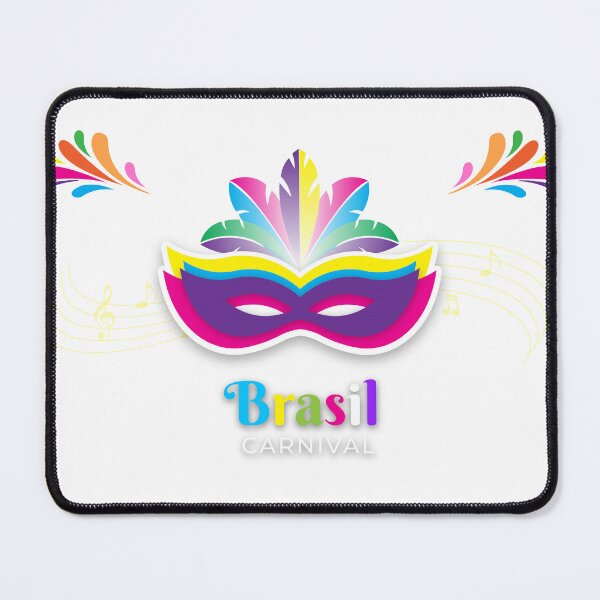 Item preview, the mask of brasil carnival colorful illustration designed and sold by ZieProject.