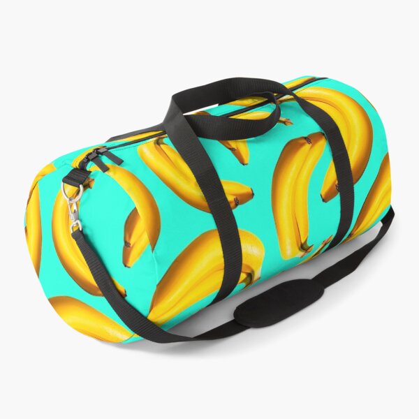 Item preview, Banana pattern on a turquoise background designed and sold by Topmel.