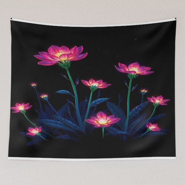 Item preview, An illustration featuring bioluminescent plants designed and sold by Zoa220.
