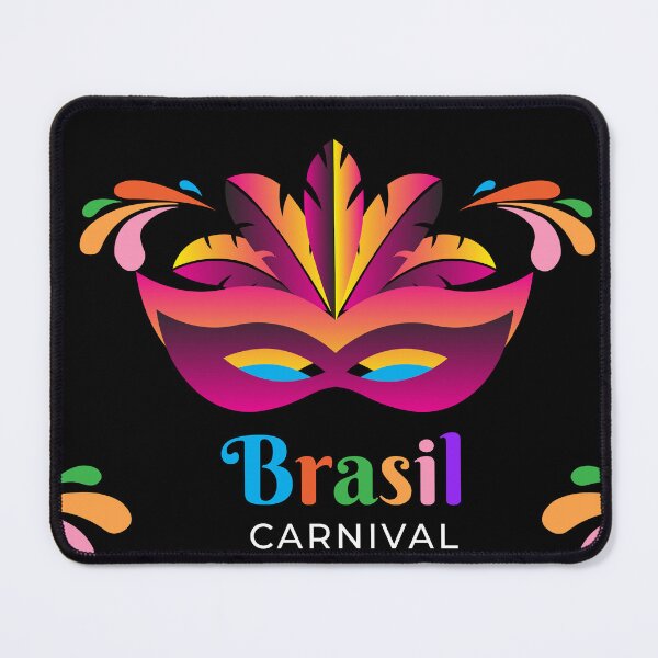 Item preview, the mask of brasil carnival on the dark background designed and sold by ZieProject.