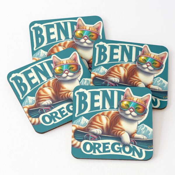 Item preview, Snowboarding Bend Oregon Cat designed and sold by CAutumnTrapp.