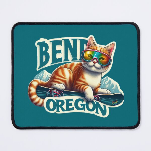 Item preview, Snowboarding Bend Oregon Cat designed and sold by CAutumnTrapp.