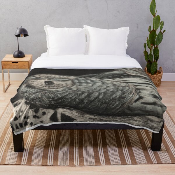 Item preview, Barred Owl Blanket designed and sold by pbatescreates.