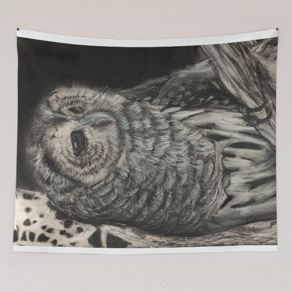 Item preview, Barred Owl Blanket designed and sold by pbatescreates.