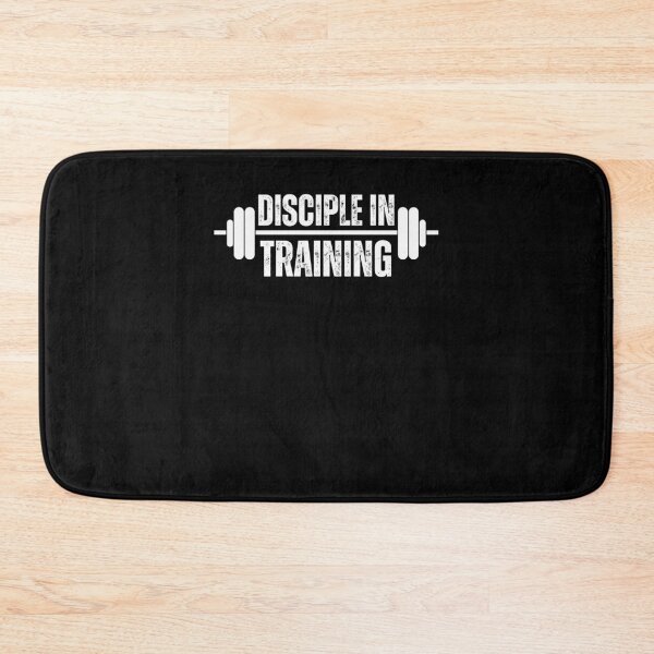 Item preview, Disciple in training barbell Christian Workout gym fitness designed and sold by snowry.