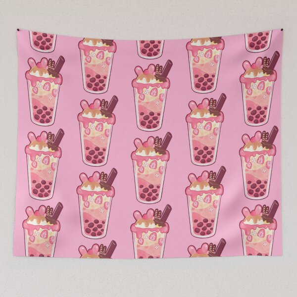 Item preview, Melo Strawberry Boba Sundae  designed and sold by Rychipuff.