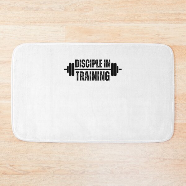 Item preview, Disciple in training barbell Christian faith Workout gym designed and sold by snowry.
