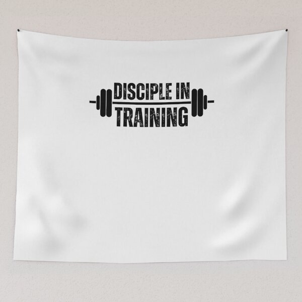 Item preview, Disciple in training barbell Christian faith Workout gym designed and sold by snowry.