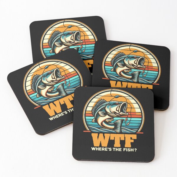 Item preview, Funny WTF Wheres Fish Bass Fish Dad Fishing designed and sold by Dressed For  Duty.