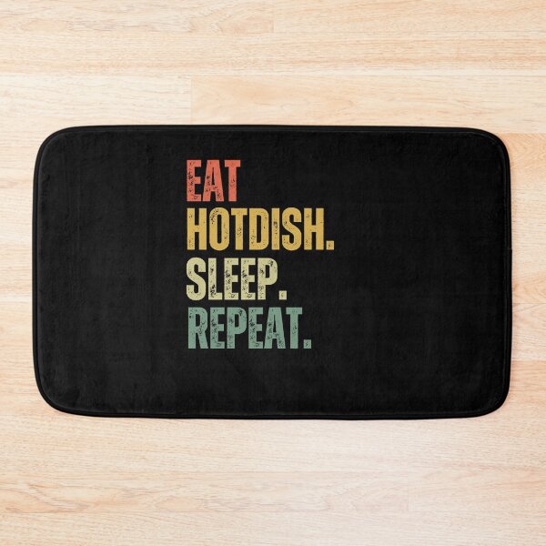 Item preview, Retro Eat hotdish sleep repeat funny Midwestern food humor designed and sold by snowry.