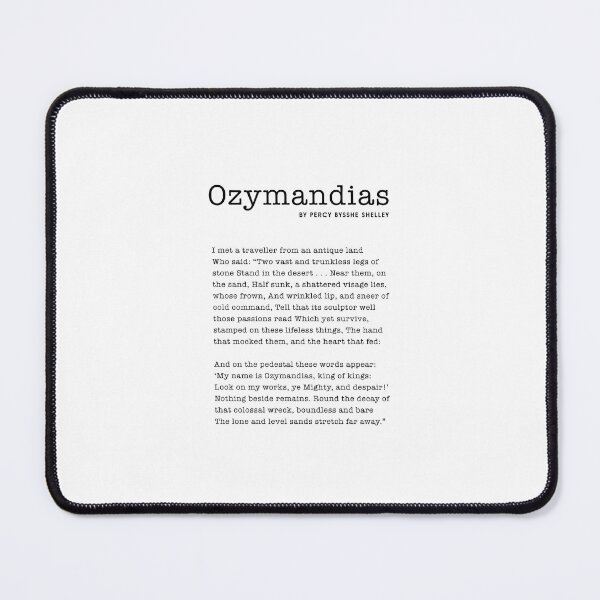 Item preview, Ozymandias by Percy Bysshe Shelley designed and sold by corbrand.