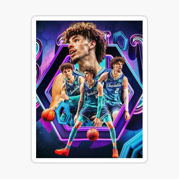 Item preview, Lamelo Ball Hornets Neon Graphic designed and sold by socialarmour.