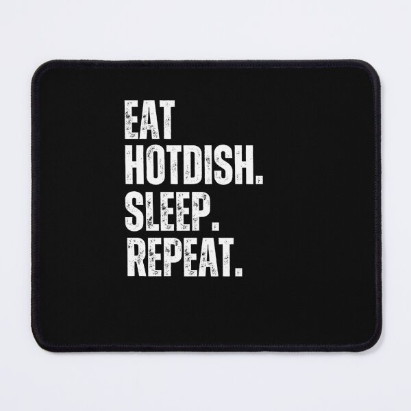 Item preview, Eat hotdish sleep repeat funny Midwestern food humor designed and sold by snowry.