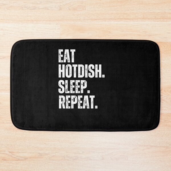Item preview, Eat hotdish sleep repeat funny Midwestern food humor designed and sold by snowry.