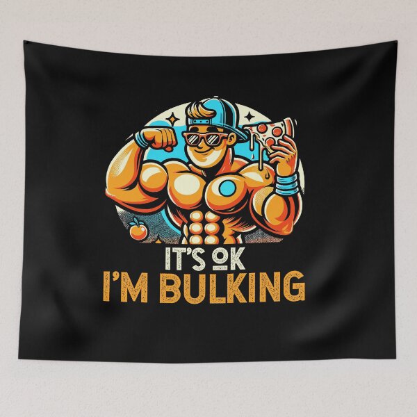 Item preview, Its Ok Im Bulking Funny Cheat Day Workout Gym designed and sold by Dressed For  Duty.