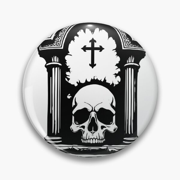 Item preview, gravestone skull gothic designed and sold by Brexmore3.