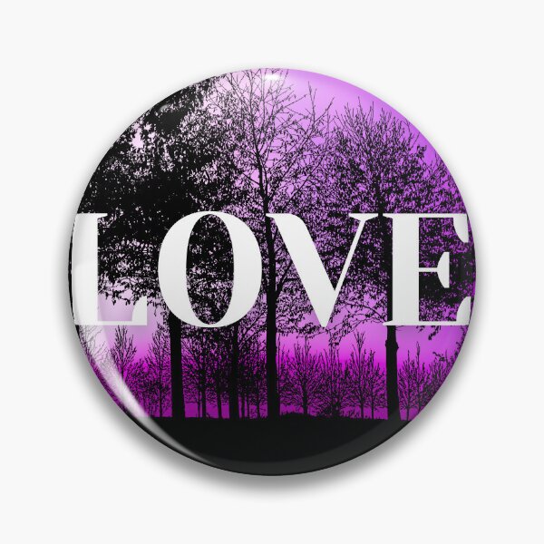 Item preview, Surreal Forest Silhouette with LOVE on a Magenta Sky designed and sold by Fredster1966.