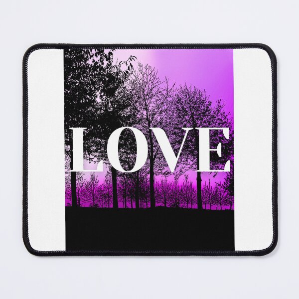 Item preview, Surreal Forest Silhouette with LOVE on a Magenta Sky designed and sold by Fredster1966.