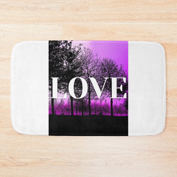 Item preview, Surreal Forest Silhouette with LOVE on a Magenta Sky designed and sold by Fredster1966.