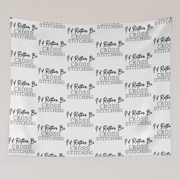 Item preview, I'd Rather Be Cross Stitching - Cross Stitcher Stitching  designed and sold by Wiss2Arts.