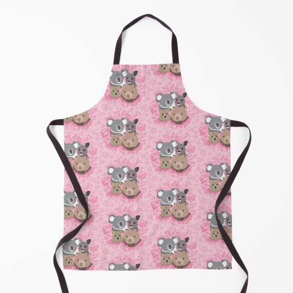 Item preview, Koala Kangaroo Wombat Quokka Australian animals pink pattern designed and sold by blueidesign.