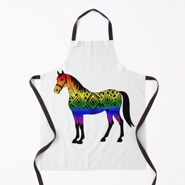 Item preview, Rainbow Tribal Horse Design – Vibrant Pride Artwork designed and sold by Travelslightly.