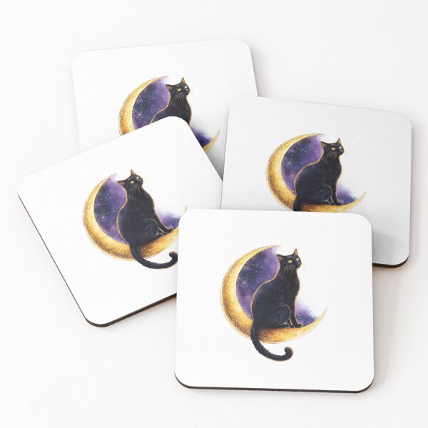 Item preview, Cat and Moon: Starry Wanderer designed and sold by JollyCritters.