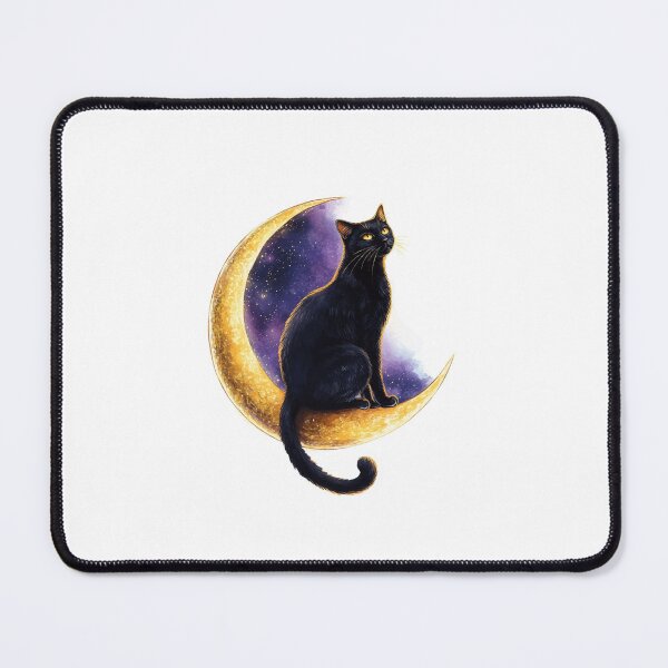 Item preview, Cat and Moon: Starry Wanderer designed and sold by JollyCritters.