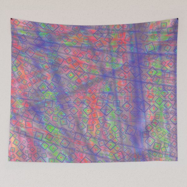 Item preview, Garish abstract squares designed and sold by JustLagoons.