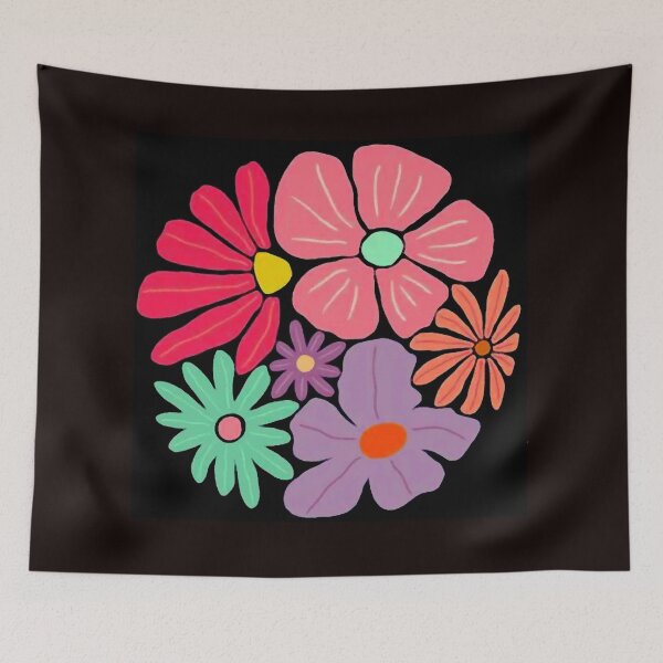 Item preview, Hippy Flower Circle designed and sold by ViaARTfactory.