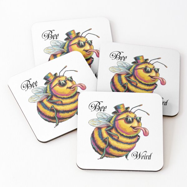Item preview, Bee Weird, The Quirkiest Buzz in the Hive, Bee, funnyfits70, Humor, Funny, retro, vintage, funny quotes, animal humor, designed and sold by FunnyFits70.