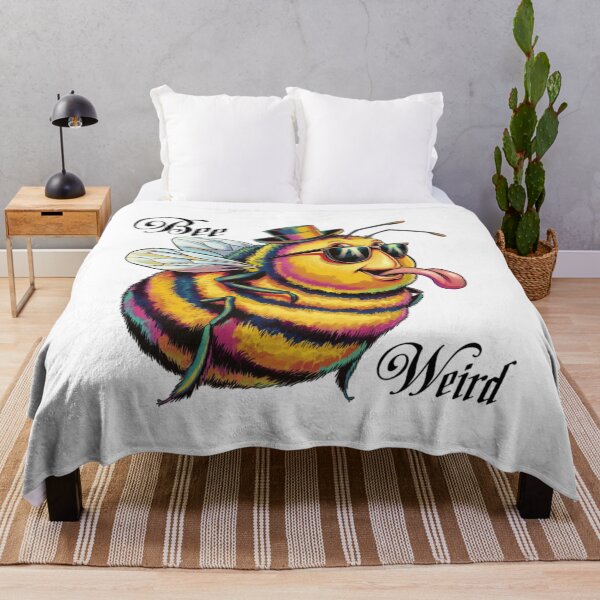 Item preview, Bee Weird, The Quirkiest Buzz in the Hive, Bee, funnyfits70, Humor, Funny, retro, vintage, funny quotes, animal humor, designed and sold by FunnyFits70.