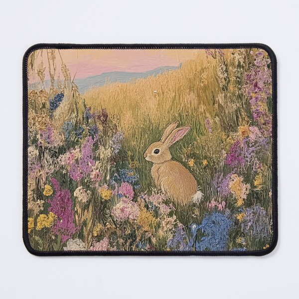 Item preview, Rabbit in Wildflower Field designed and sold by KingExpressions.