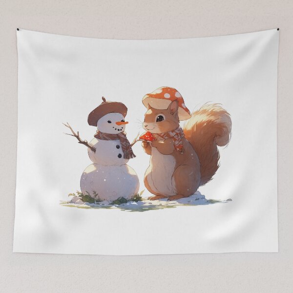 Item preview, A Squirrel's Snow Day designed and sold by ShroomSquirrel.