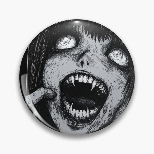 Item preview, Arousal of thirst – black and white horror manga anime girl designed and sold by ForsakenFrames.