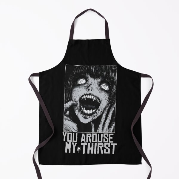 Item preview, Arousal of thirst – black and white horror manga anime girl designed and sold by ForsakenFrames.