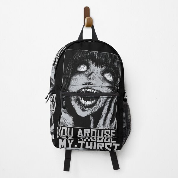 Item preview, Arousal of thirst – black and white horror manga anime girl designed and sold by ForsakenFrames.