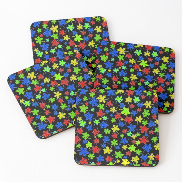Item preview, prime leaves on black designed and sold by JustLagoons.