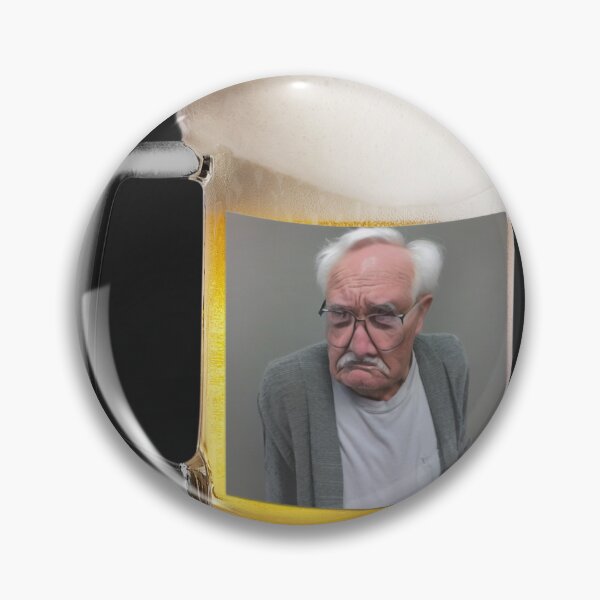 Item preview, An old man saying "Beer Makes You Smart" designed and sold by me-me-me74.