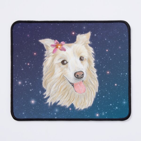 Item preview, "Cosmic Meg'' Blonde Border Collie designed and sold by charactergirl.