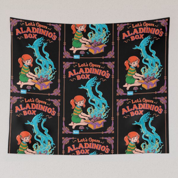 Artikelvorschau, Aladdin, Wunderlampe, Aladdin, Geheimnis, entworfen und verkauft von Martinez-TS.