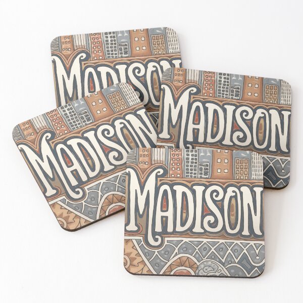 Item preview, Madison Whimsical City Life Abstract Vintage Zentangle Art designed and sold by Witty Shirts.