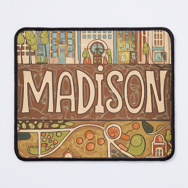 Item preview, Madison Whimsical City Life Abstract Vintage Zentangle Art designed and sold by Witty Shirts.